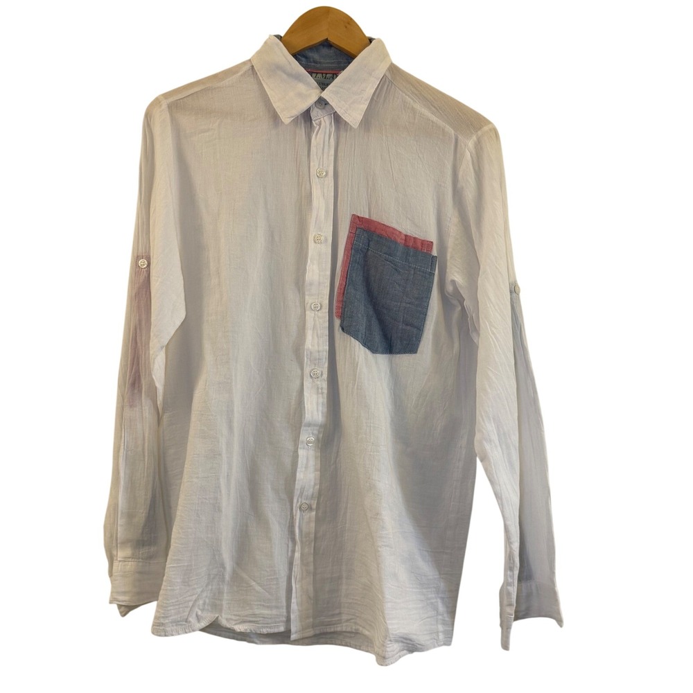 IMA‎ Luxury Collection Womens White Long Sleeve Button Up Shirt Size XS